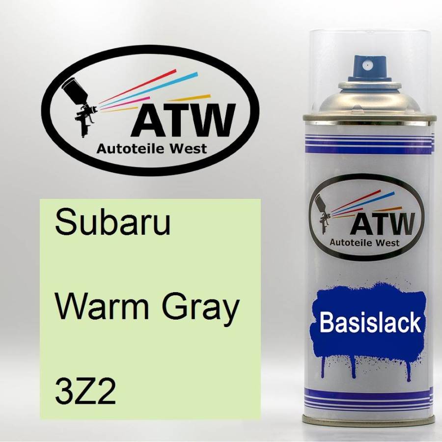 Subaru, Warm Gray, 3Z2: 400ml Sprühdose, von ATW Autoteile West.